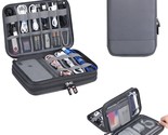 Electronic Cable Organizer Bag - Portable Travel Double Layers Electroni... - $44.99