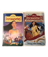 Walt Disney Masterpiece Pocahontas &amp; Pocahontas 2 VHS Tape  Clamshell Cover - $9.95