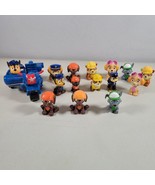 Paw Patrol Mini Figures Lot Of 15 SpinMaster Statue 2 Inches Toys + Imag... - £15.77 GBP
