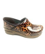 Dansko Women Sz 37 US sz 6.5-7 Cheetah Print Slip On Comfort Casual Clogs - $54.91 CAD