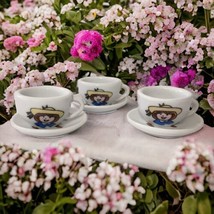 Madeline Genevieve Miniature Teacups Saucers x 3 Doll Tiny Tea Cups Repl... - $16.82