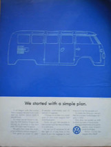 VW Station Wagon Simple Plan Print Magazine Advertisement 1967 - $4.99