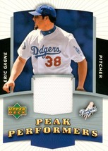 2004 Upper Deck Peak Performers Jersey Eric Gagne EG Dodgers - $3.00