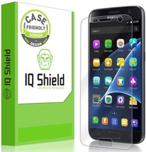 IQShield Screen Protector Compatible Samsung Galaxy S7 Anti-Bubble Clear Film - £8.78 GBP