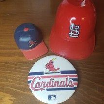  Vintage MLB St. Louis Cardinal Pin Button / Helmet Lot - £9.66 GBP
