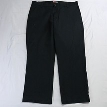 Wrangler 42 x 32 Black Flat Front Comfort Solution Series Mens Chino Pants - $14.99