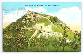 Postcard Barn Bluff and Stairway Red Wing Minnesota MN - £2.96 GBP