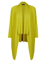 Ladies Ex M*S LIME Waterfall Open Front Longline Cardigan Plus Size 18 to 30 £65 - £32.43 GBP