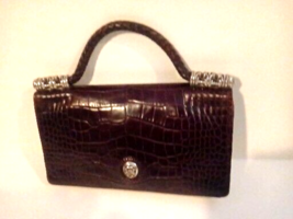 Brighton Leather Handbag/Clutch/Wallet  Croco Embossed - £28.48 GBP