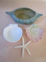 Sea World Pieces 3 Pin Dishes And Star 4PCS Rare [60] - £73.95 GBP
