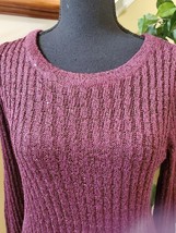 NWT Apt. 9 Sparkly Sequined Layered Sweater Lined Knit Top Ladies Small - £26.34 GBP