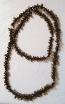 Africa Indonesia Shell Seed Necklace Jewelry Hand Strung Kenya 47&quot; Vintage - £18.82 GBP