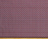 Cotton Red Bricks Wall Landscape Firefighter Fabric Print by the Yard D7... - £8.72 GBP