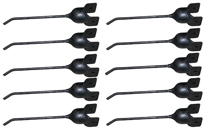 (10) Universal Rubber Mounted Hay Rake Tooth Teeth Fits New Idea John De... - $42.74