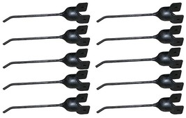 (10) Universal Rubber Mounted Hay Rake Tooth Teeth Fits New Idea John De... - $42.74