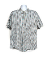 1888 Saddlebred Mens Button Up Shirt XXL Pineapple Print Tailored Fit - $21.21 CAD