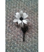 005 Vintage Metal Floral Brooch Pin Marked JJ? - £15.84 GBP