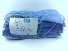 12 Paar North Nitri-Knit NK803-9 Stützhandschuhe aus Nitril, blau, mit... - $41.03
