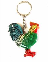 Nature Series Rooster Keychain (Green/Green) - $8.50