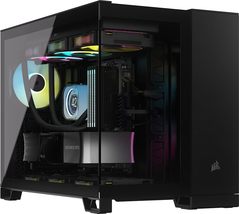 Corsair I Cue Link 2500X Rgb Small-Tower M Atx Dual Chamber Pc Case  Panoramic Te - £278.74 GBP+