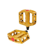 S&amp;M BMX Pedals 101 Freestyle Retro BMX Pedals 9/16&quot; Gold Suits 3 Piece C... - £39.09 GBP