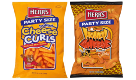 Herr's Cheese Curls & Honey Flavored Cheese Curls, Variety 13 oz. Party Size Bag - $28.66