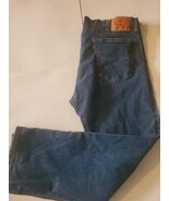 Levis 505 Jeans Mens 40x30 Blue 98% Cotton 2%elastane Stretch Straight D... - $403.38 MXN