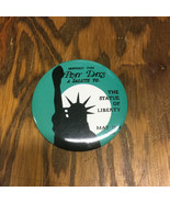 Vintage 1986 Monterey park prayer days statue of liberty button pin pinb... - $19.75
