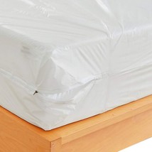 Twin-Size Waterproof Vinyl Mattress Bed Cover Proof Encasement With Zipp... - £34.65 GBP