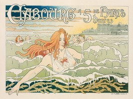 13099.Decor Poster.Room wall design.Vintage Art Nouveau.Men after swimming girl - $17.10+