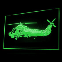 220056B Helicopter Attack Air Force War Military War Army Exhibit LED Light Sign - £16.93 GBP