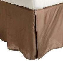 Luxor Bed Skirt, Twin XL, Taupe, Wrinkle Resistant, Pleated - £17.38 GBP