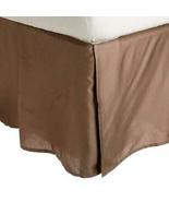 Luxor Bed Skirt, Twin XL, Taupe, Wrinkle Resistant, Pleated - £17.43 GBP