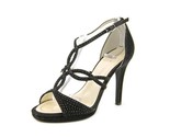 Caparros Womens Nixie Open Toe Special Occasion Strappy Black Shimmer Si... - $34.47