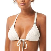 MSRP $70 Vince Camuto Crochet Lace Tie Front Triangle Bra Top White Size XS - £13.40 GBP