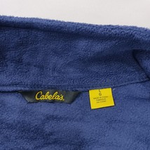 Cabelas RN#74747 Men's Blue Full Zip Fleece Mock Neck Fleece Jacket Size Large image 3