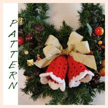 Christmas crochet bells for wreath, DIY easy crochet pattern bell décor,... - £9.40 GBP