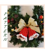 Christmas crochet bells for wreath, DIY easy crochet pattern bell décor,... - £9.43 GBP