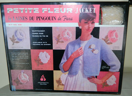 Petite Fleur Sweater Jacket by Laines du Pingouin de Paris Sewing Kit #351 NOS - $122.50