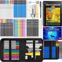 Ibayam 78-Pack Drawing Set Sketching Kit, Pro Art Supplies With 75 Sheets - $37.94