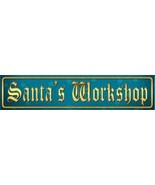 Santas Workshop Novelty Metal Mini Street Sign - £19.14 GBP