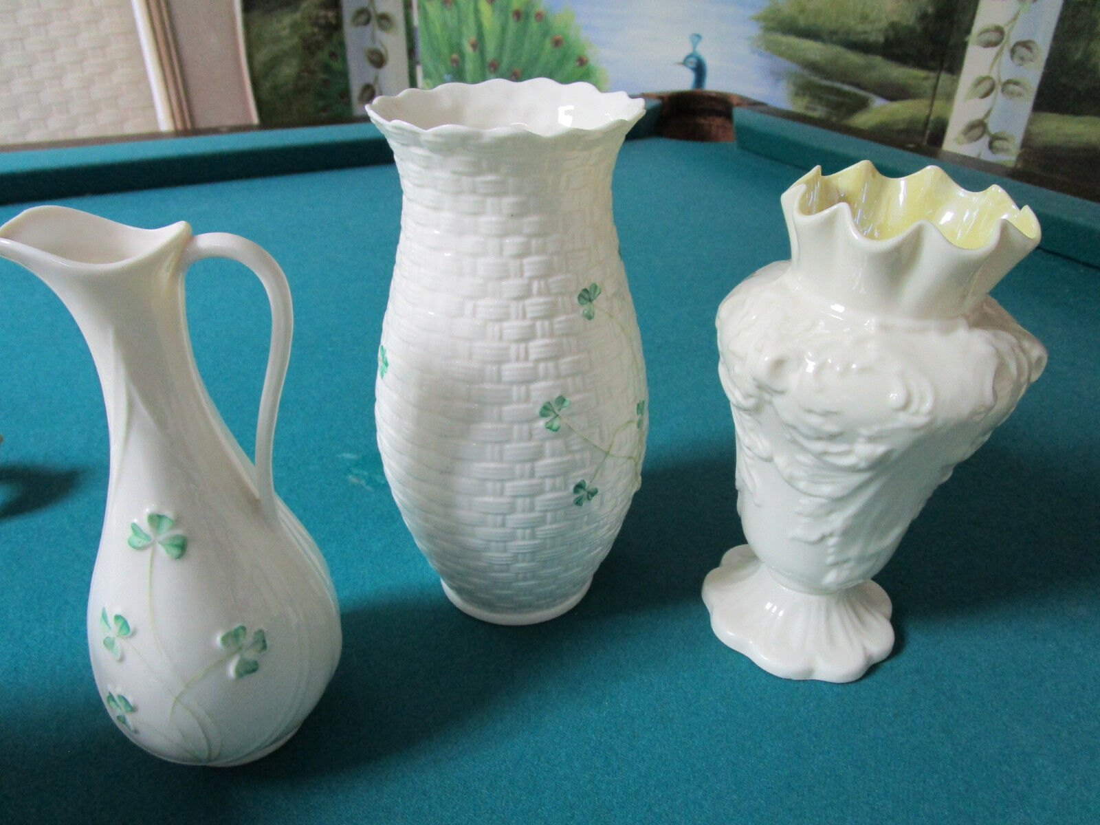 BELLEEK IRELAND CERAMIC VASES PRICE FOR EACH  - $95.99