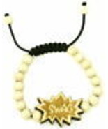 Swag Brazalete Nuevo Buen Madera Estilo Ajustable Pomo Macrame Con 10mm ... - $12.01