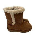 STRIDE RITE Toddler Winter Boots Brown ARABELLA Faux Fur Lined Side Zip ... - £10.70 GBP