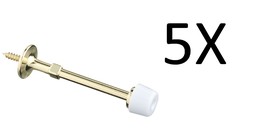 5X Stanley 57-1010 Rigid Door Stops 3 Inch Bright Brass - $7.82