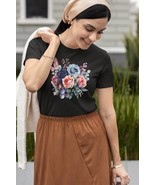 Floral Women&#39;s T-Shirt, basic colors, comfort style, special design, cla... - $25.15+