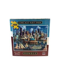 Dowdle Jigsaw Puzzle Unisex 1000 Piece Multicolor Chicago Navy Pier Folk... - $16.37