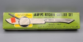 Vintage NASCO 17 Piece Kitchen Cutlery Set, Rosewood Handles, Made in JA... - $18.69