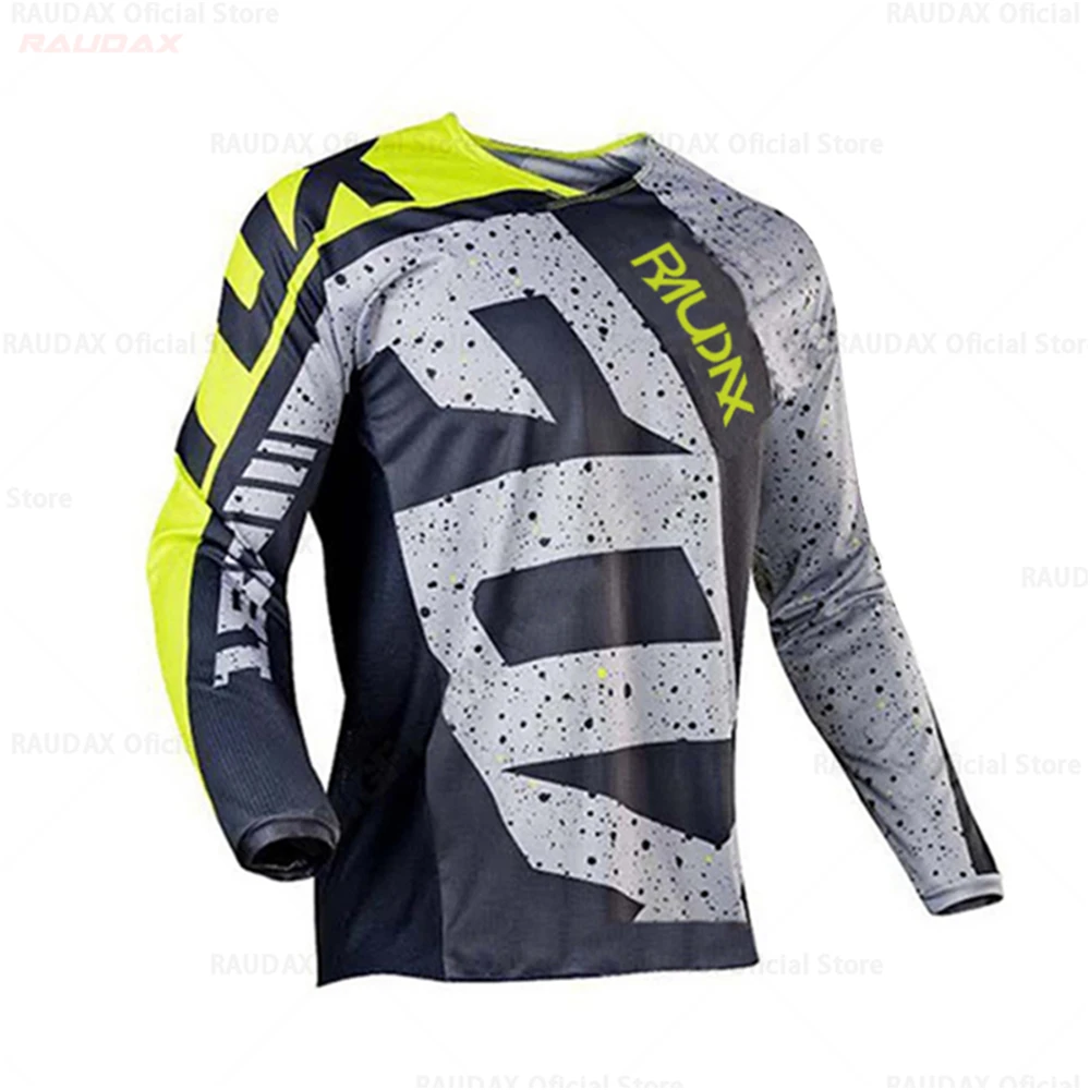  Team Downhill Jerseys 2023 Long Sleeves MTB Bike Shirts Offroad DH Motorcycle J - £84.22 GBP