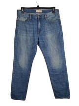 Gap 1969 Jeans Mens 34x32 Slim Straight Leg High Rise Medium Wash Denim - £16.05 GBP
